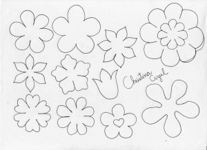 moldes flores artesanato feltro eva trabalhos manuais (4)